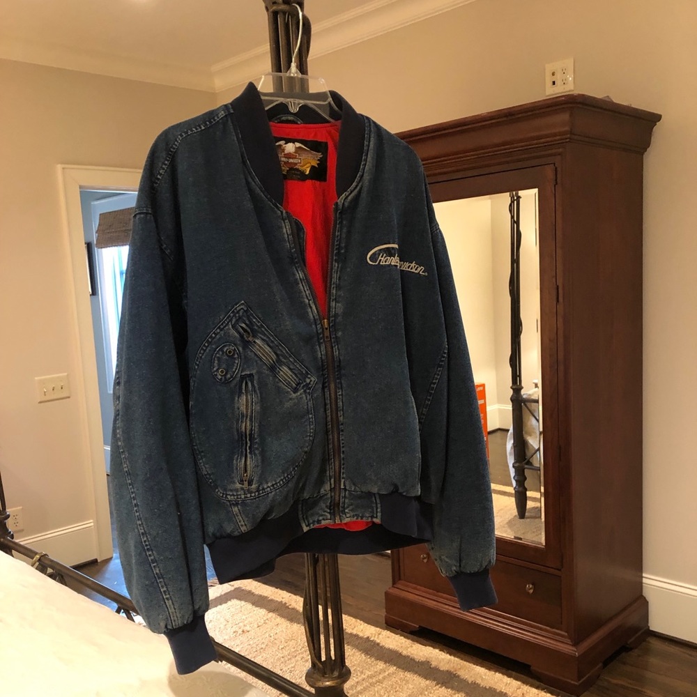 HP🎊🎊🥳🥳Harley Davidson denim jacket
